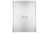 Nova Italia Stile 2HC Alaskan White Laminate Interior Door | Buy Doors Online