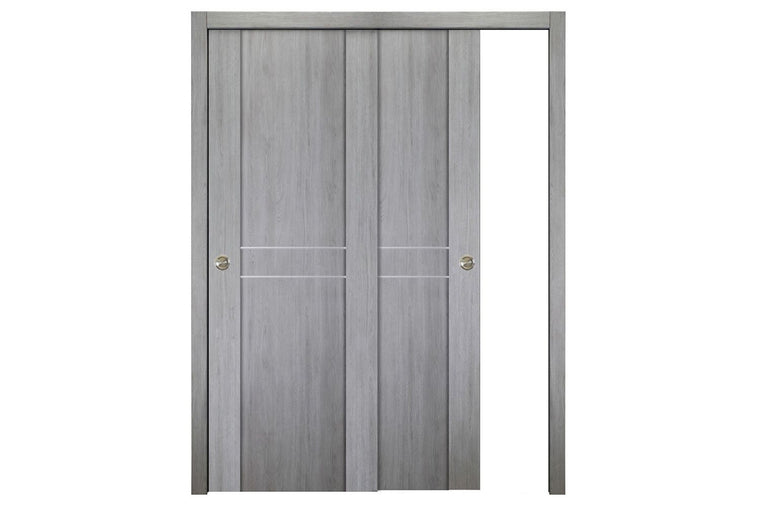 Nova Italia Stile 2HC Light Grey Laminate Interior Door | ByPass Door
