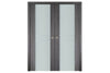 Nova Italia Vetro 2HC Swiss Elm Laminate Interior Door | Buy Doors Online