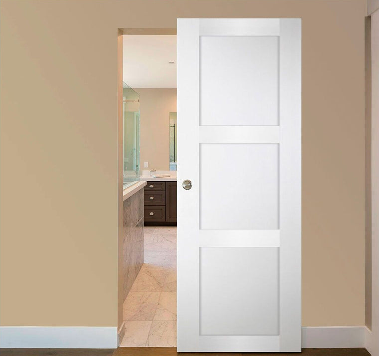 Nova Italia Stile 3 Lite Alaskan White Laminate Interior Door | Magic Door