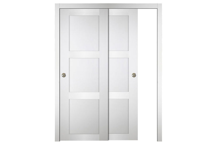 Nova Italia Stile 3 Lite Alaskan White Laminate Interior Door | ByPass Door