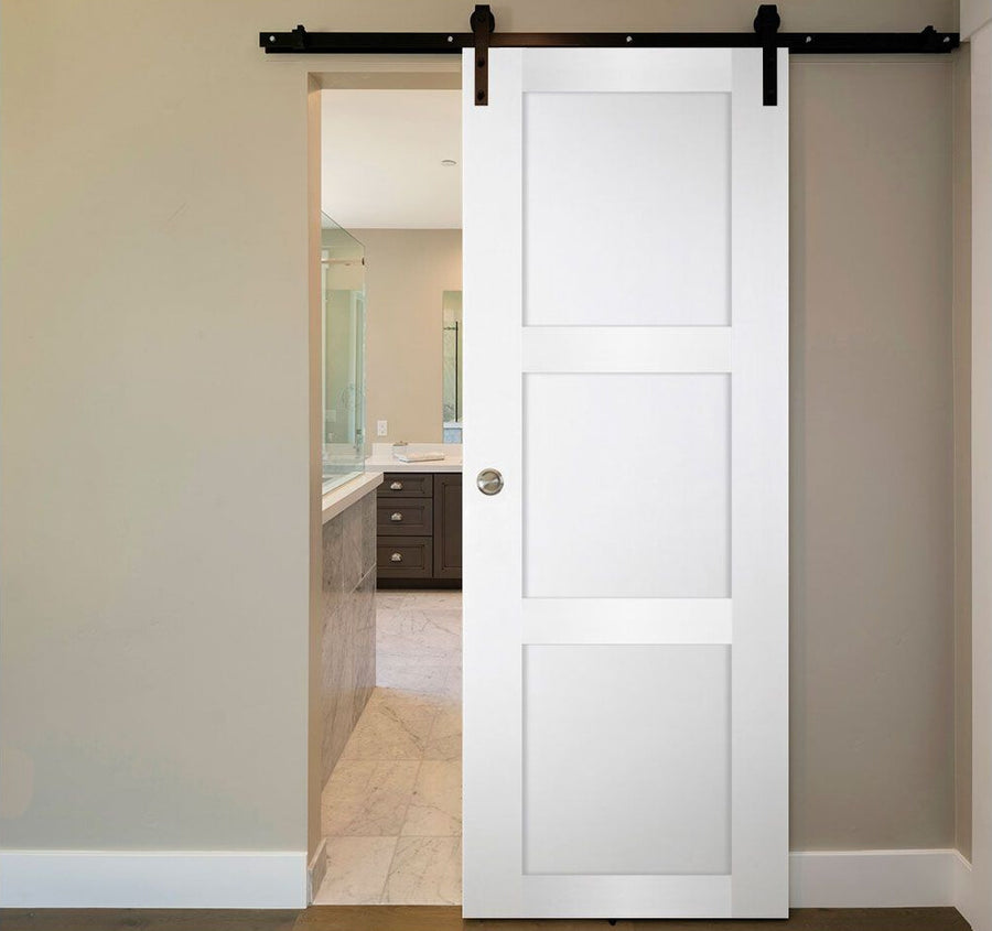 Nova Italia Stile 3 Lite Alaskan White Laminate Interior Door | Barn Door