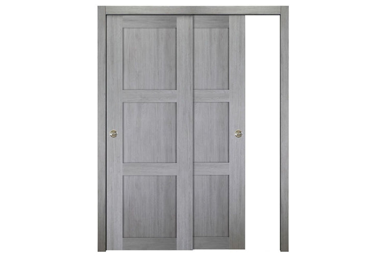 Nova Italia Stile 3 Lite Light Grey Laminate Interior Door | ByPass Door