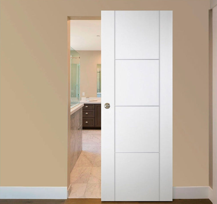 Nova Italia Stile 3H Alaskan White Laminate Interior Door | Magic Door