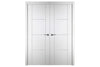 Nova Italia Stile 3H Alaskan White Laminate Interior Door | Buy Doors Online