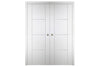 Nova Italia Stile 3H Alaskan White Laminate Interior Door | Buy Doors Online