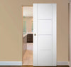 Nova Italia Stile 3H Alaskan White Laminate Interior Door | Magic Door | Buy Doors Online