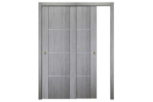 Nova Italia Stile 3H Light Grey Laminate Interior Door | ByPass Door | Buy Doors Online