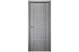 Nova Italia Stile 3H Light Grey Laminate Interior Door | Buy Doors Online