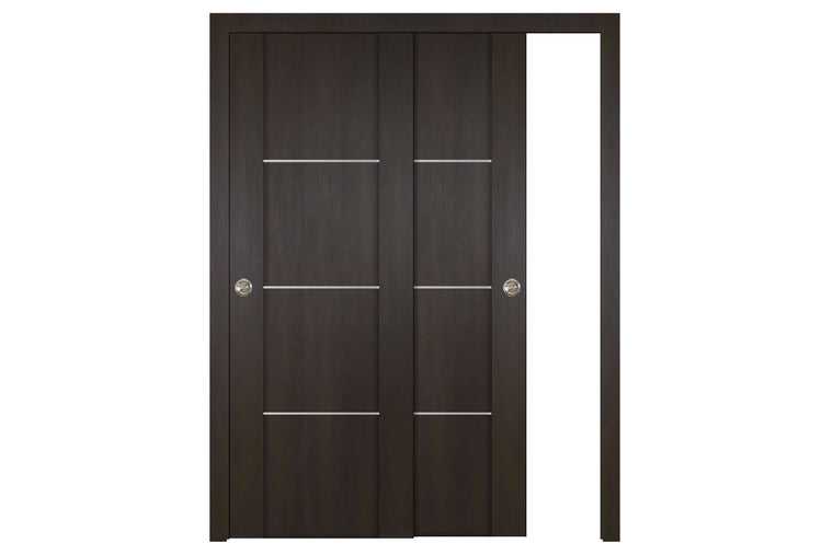 Nova Italia Stile 3H Premium Wenge Laminate Interior Door | ByPass Door