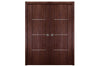 Nova Italia Stile 3H Prestige Brown Laminate Interior Door | Buy Doors Online