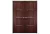 Nova Italia Stile 3H Prestige Brown Laminate Interior Door | Buy Doors Online