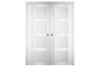 Nova Italia Stile 4 Lite Alaskan White Laminate Interior Door | Buy Doors Online