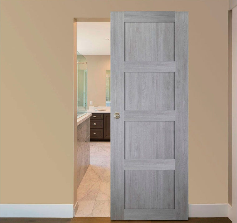 Nova Italia Stile 4 Lite Light Grey Laminate Interior Door | Magic Door