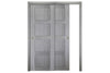 Nova Italia Stile 4 Lite Light Grey Laminate Interior Door | ByPass Door | Buy Doors Online