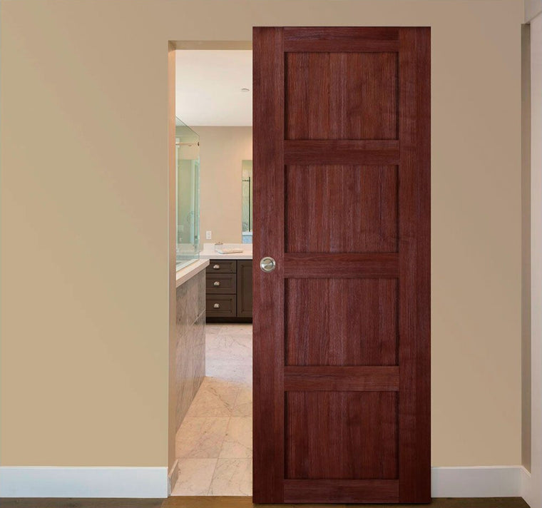 Nova Italia Stile 4 Lite Prestige Brown Laminate Interior Door | Magic Door