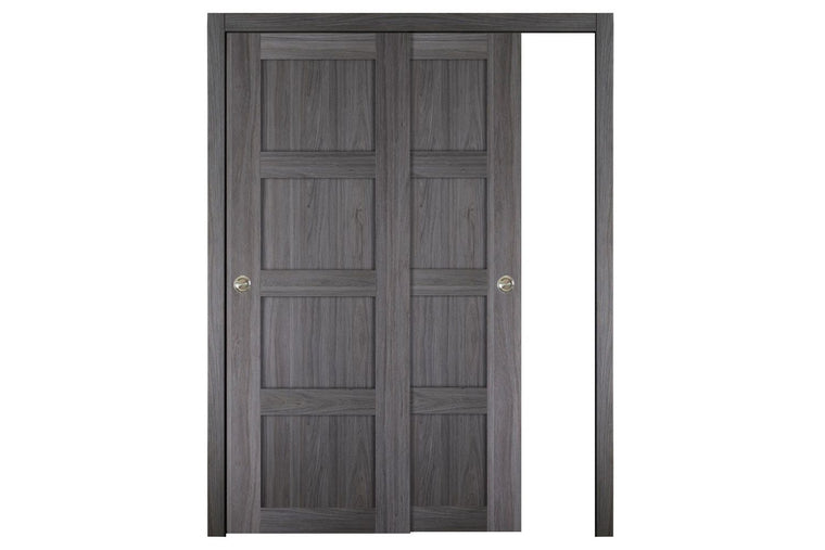 Nova Italia Stile 4 Lite Swiss Elm Laminate Interior Door | ByPass Door
