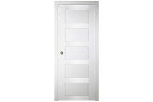 Nova Italia Stile 5 Lite Alaskan White Laminate Interior Door | Buy Doors Online