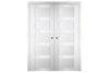 Nova Italia Stile 5 Lite Alaskan White Laminate Interior Door | Buy Doors Online