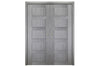 Nova Italia Stile 5 Lite Light Grey Laminate Interior Door | Buy Doors Online