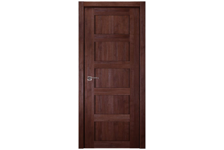 Nova Italia Stile 5 Lite Prestige Brown Laminate Interior Door