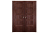 Nova Italia Stile 5 Lite Prestige Brown Laminate Interior Door | Buy Doors Online