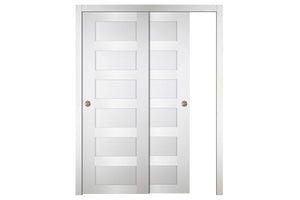 Nova Italia Stile 6 Lite Alaskan White Laminate Interior Door | ByPass Door | Buy Doors Online