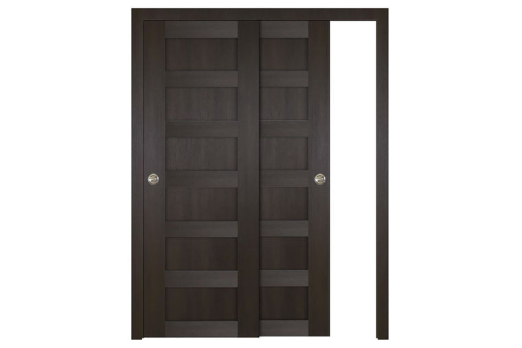 Nova Italia Stile 6 Lite Premium Wenge Laminate Interior Door | ByPass Door