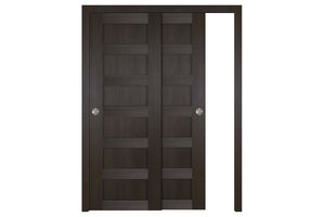 Nova Italia Stile 6 Lite Premium Wenge Laminate Interior Door | ByPass Door | Buy Doors Online