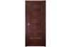 Nova Italia Stile 6 Lite Prestige Brown Laminate Interior Door | Buy Doors Online