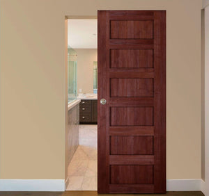 Nova Italia Stile 6 Lite Prestige Brown Laminate Interior Door | Magic Door | Buy Doors Online