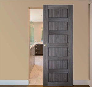 Nova Italia Stile 6 Lite Swiss Elm Laminate Interior Door | Magic Door | Buy Doors Online