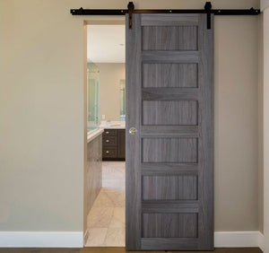 Nova Italia Stile 6 Lite Swiss Elm Laminate Interior Door | Barn Door | Buy Doors Online