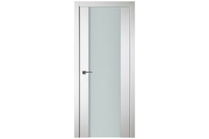 Nova Italia Vetro 01 Alaskan White Laminate Interior Door | Buy Doors Online