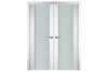 Nova Italia Vetro 01 Alaskan White Laminate Interior Door | Buy Doors Online