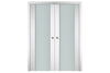 Nova Italia Vetro 01 Alaskan White Laminate Interior Door | Buy Doors Online