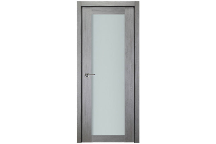 Nova Italia Vetro 1 Lite Light Grey Laminate Interior Door