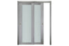 Nova Italia Vetro 1 Lite Light Grey Laminate Interior Door| ByPass Door | Buy Doors Online