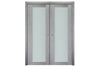 Nova Italia Vetro 1 Lite Light Grey Laminate Interior Door | Buy Doors Online