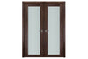 Nova Italia Vetro 1 Lite Prestige Brown Laminate Interior Door | Buy Doors Online