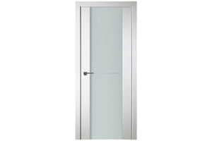 Nova Italia Vetro 1H Alaskan White Laminate Interior Door | Buy Doors Online