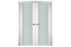 Nova Italia Vetro 1H Alaskan White Laminate Interior Door | Buy Doors Online