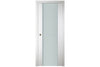 Nova Italia Vetro 1H Alaskan White Laminate Interior Door | Buy Doors Online