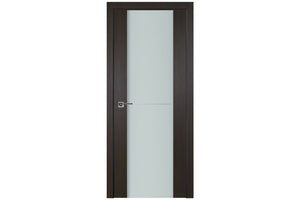 Nova Italia Vetro 1H Premium Wenge Laminate Interior Door | Buy Doors Online