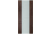 Nova Italia Vetro 1H Prestige Brown Laminate Interior Door| ByPass Door | Buy Doors Online