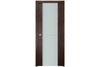 Nova Italia Vetro 1H Prestige Brown Laminate Interior Door | Buy Doors Online