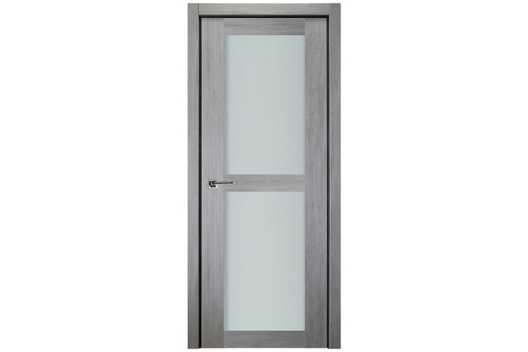Nova Italia Vetro 2 Lite Light Grey Laminate Interior Door