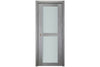 Nova Italia Vetro 2 Lite Light Grey Laminate Interior Door | Buy Doors Online