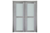 Nova Italia Vetro 2 Lite Light Grey Laminate Interior Door | Buy Doors Online