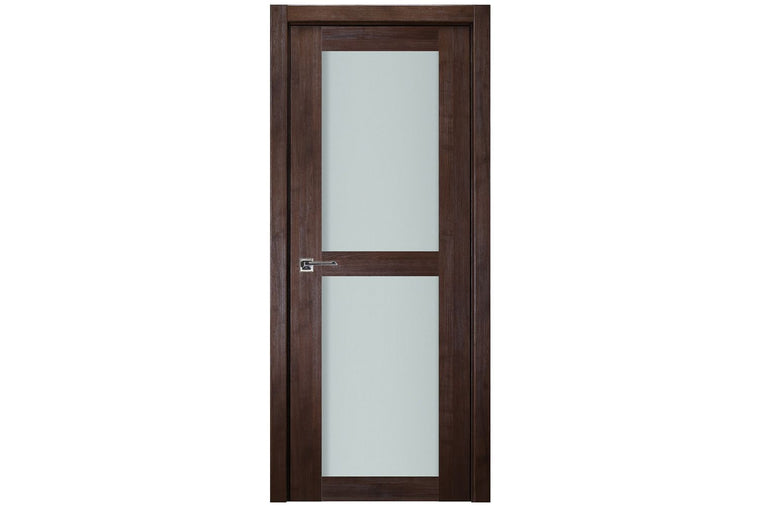 Nova Italia Vetro 2 Lite Prestige Brown Laminate Interior Door